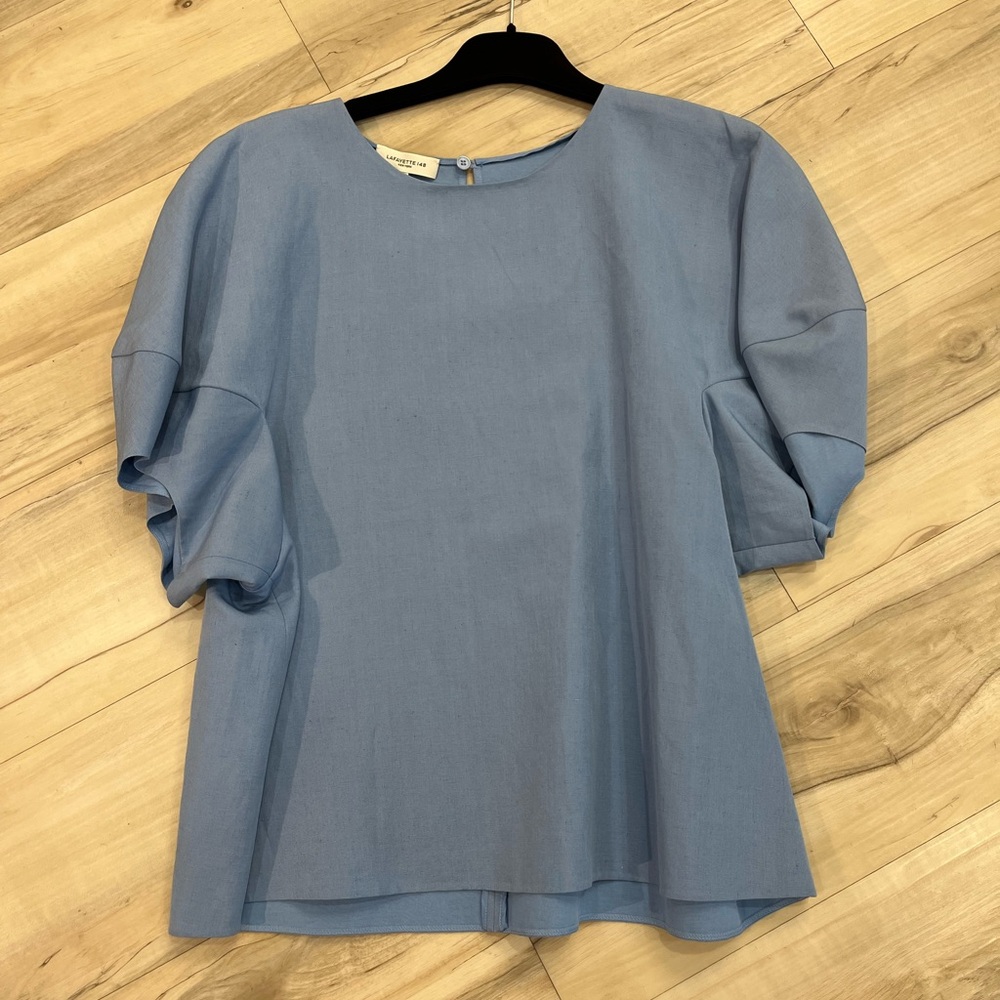 Lafayette 148 New York Light Blue Blouse